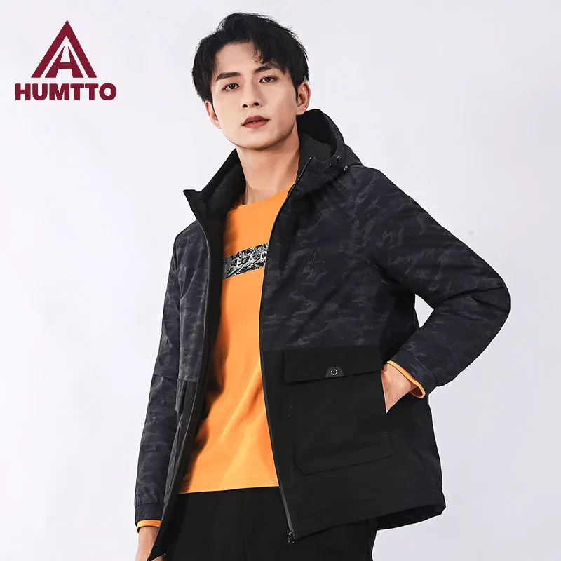 Зимняя куртка HUMTTO, мужские теплые пуховики для мужчин, стильная брендовая мужская одежда, парки, пальто, модное длинное пальто высокого каче...