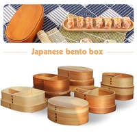japanese bento box sushi tableware bowl food container eco friendly wooden lunch box picnic school kid office worker lunch box