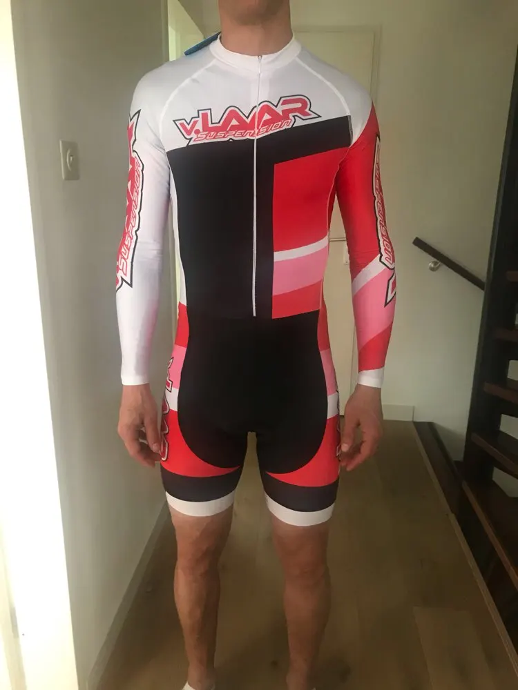 Barton Cycling Competition Grade Quality Custom Design Long Sleeve Racing Road Bike Cycling Triathlon Elastic Padded SkinSuit