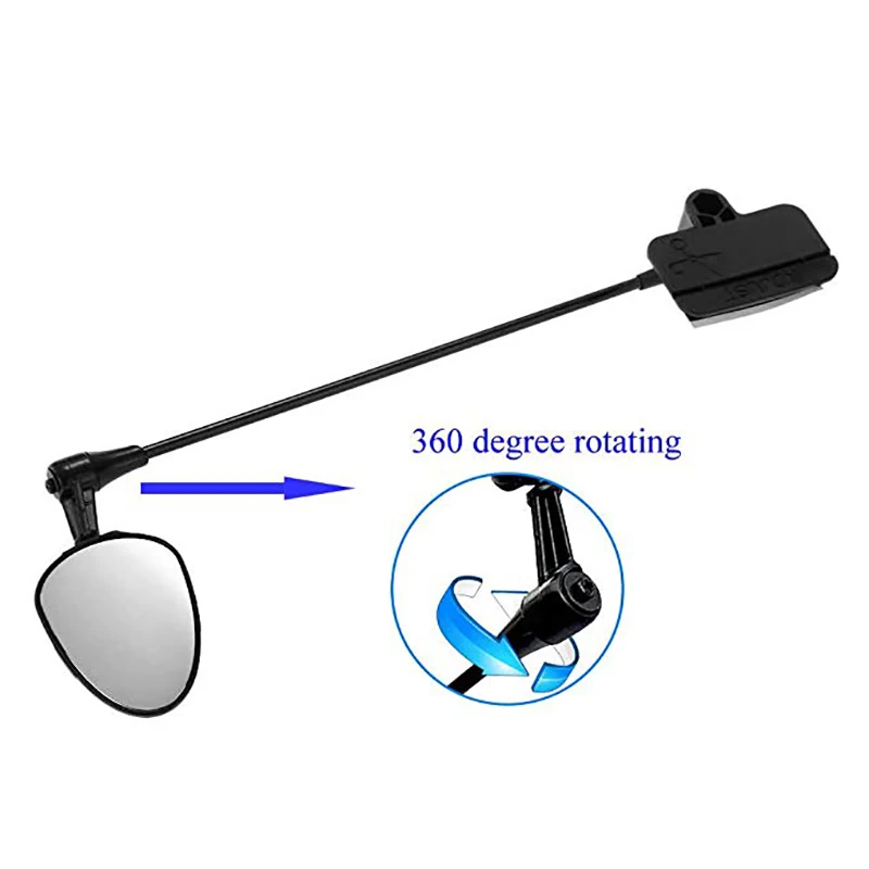 Зеркало заднего вида для велосипедного шлема с поворотом на 360 градусов