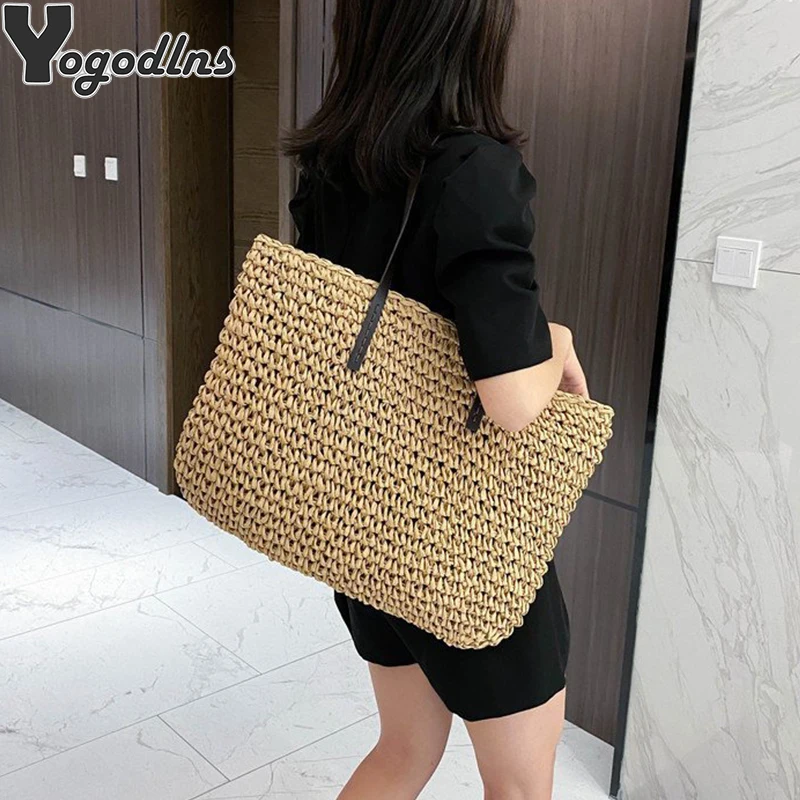 2021 соломенные сумки женская летняя сумка из ротанга ручной работы тканая пляжная