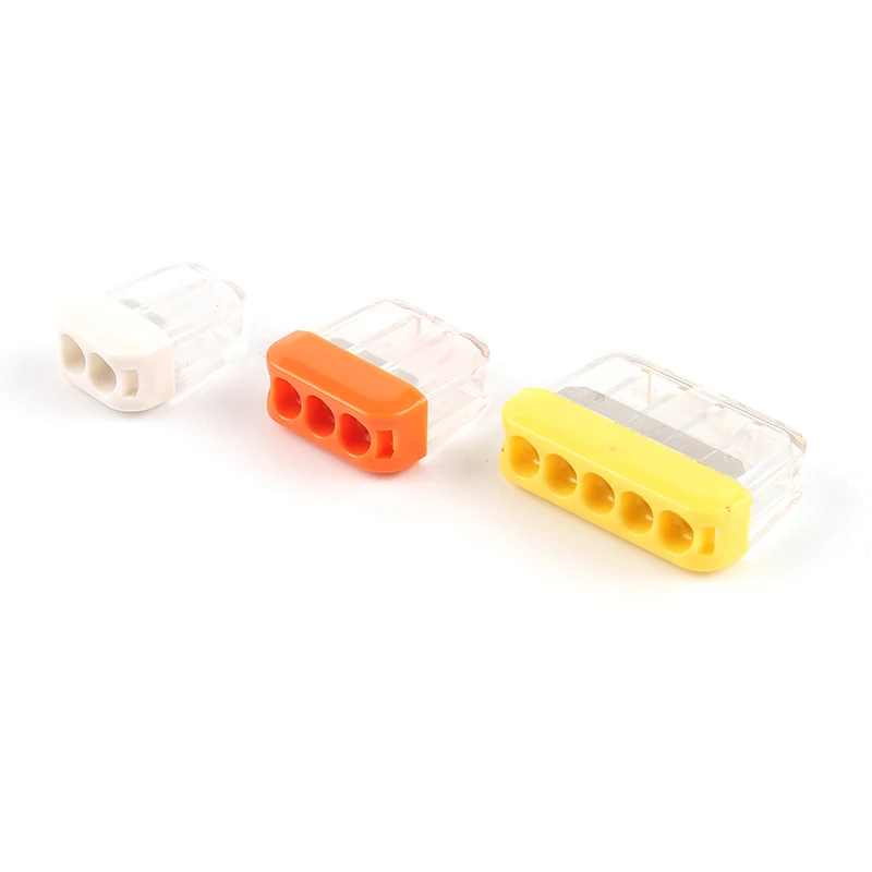 

Mini Fast Wire Splicing Connector 2/3/5 Pin Compact Conductor Push-in Junction Box For Cable Home Light Terminal Block AWG 20-14