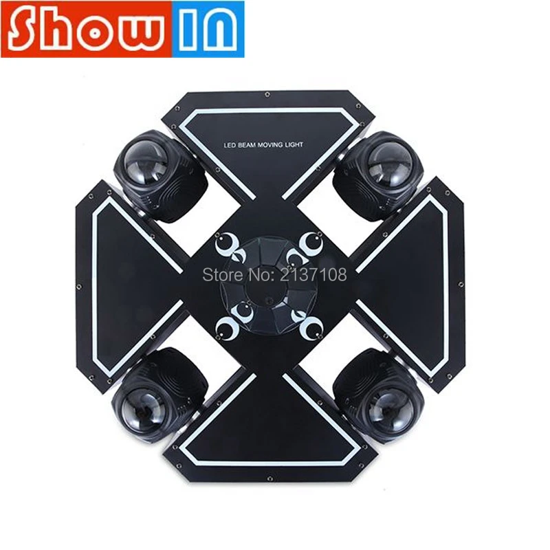 Светодиодный диско светильник с вращающимся лучом 4*10 Вт|head beam|moving head beammoving |