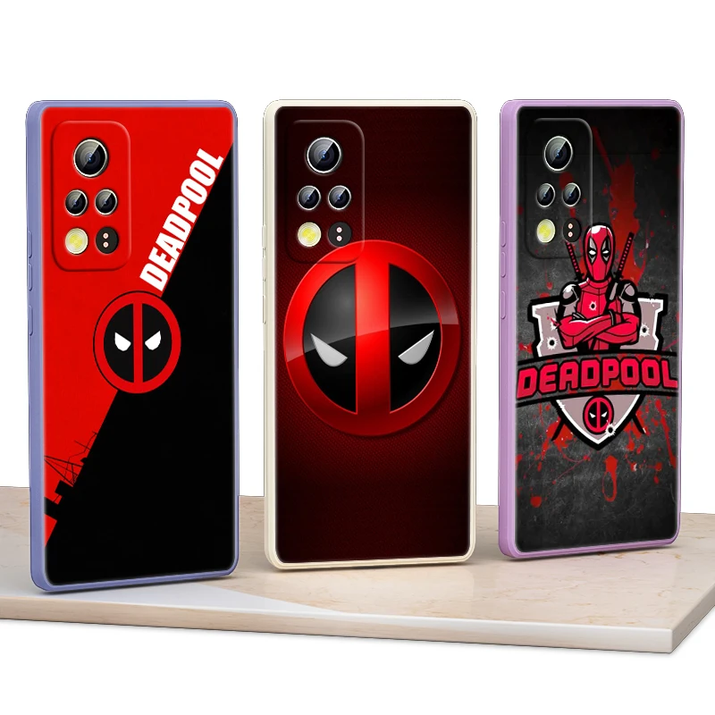 

Marvel Deadpool Avengers For Honor 50 30 20 10X 9X V40 V30 X20 X10 Play 3 4 Pro Lite 5G Liquid Silicone Soft Phone Case