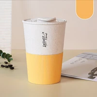 350ml japanese wheat straw coffee cup couple portable accompanying cup take away cup office home milk mug