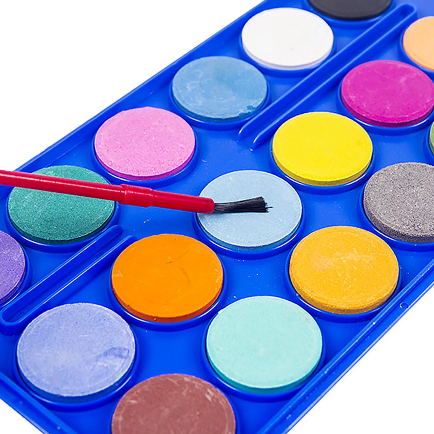 18 Цвет s воды Краски ing твердый пигмент набор с кистью Портативный художественные