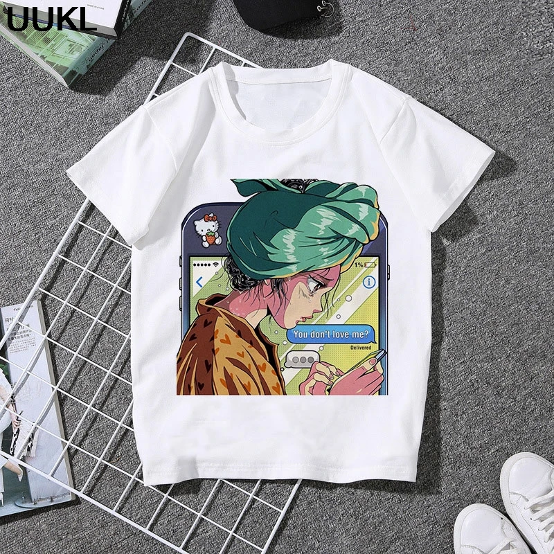UUKL Camisas Mujer 2020 летние женские Harajuku футболка с изображением якоря модные You Don T Love Me