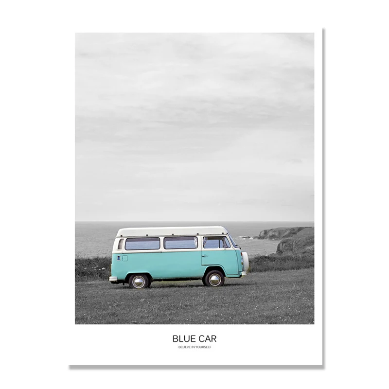 Пейзаж плакаты и принты горный холст печать пейзаж автобус настенная живопись