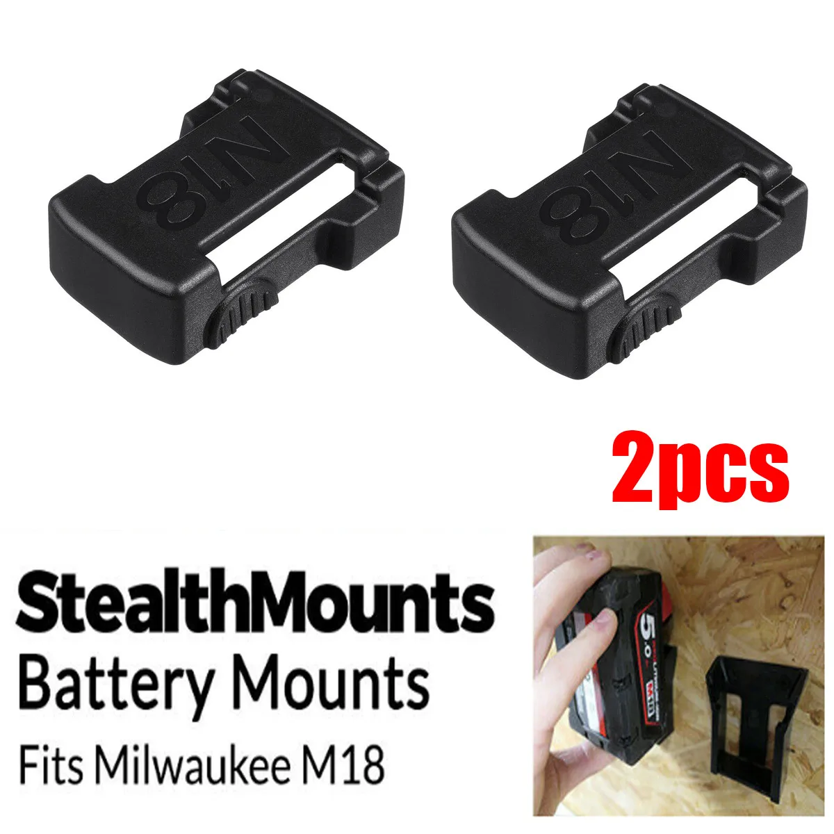 

2 шт., держатели для аккумуляторов MILWAUKEE M18, 18 в