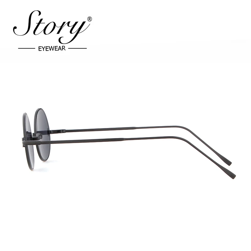 Женские и мужские круглые солнцезащитные очки в стиле ретро STORY дизайнерские