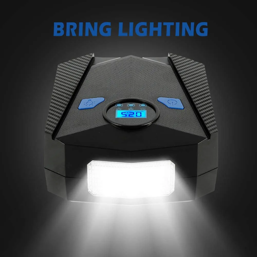 Новый насос для накачивания шин Портативный цифровой автомобильный воздушный