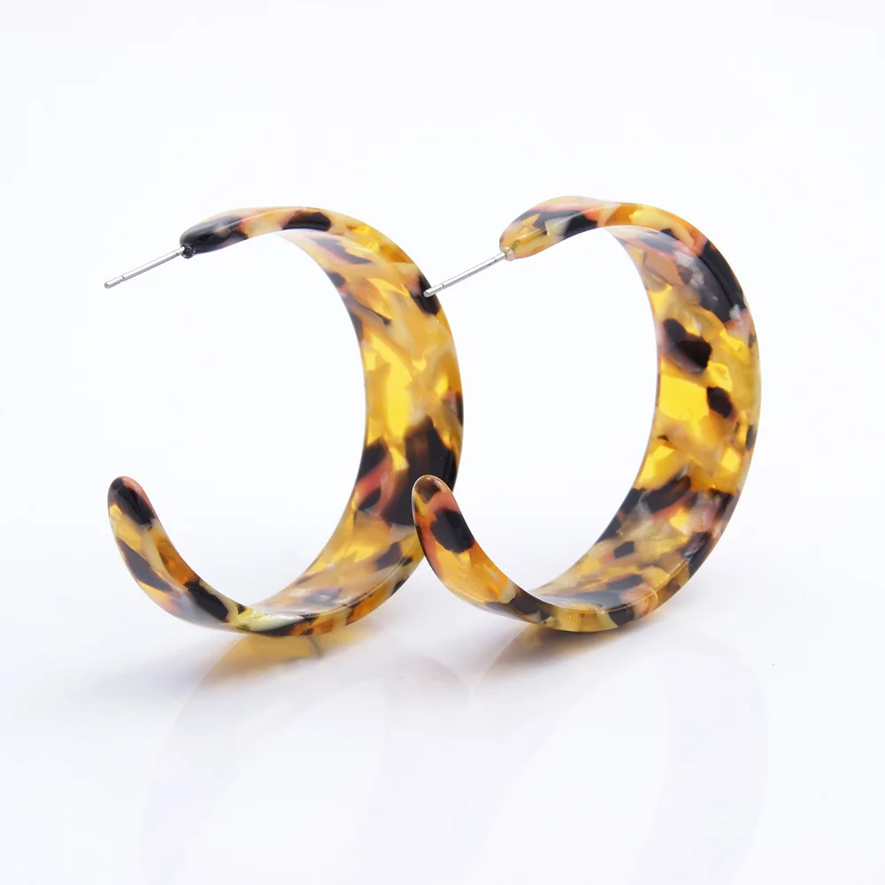 Новое поступление трендовые акриловые серьги гвоздики в форме черепахи C круглые