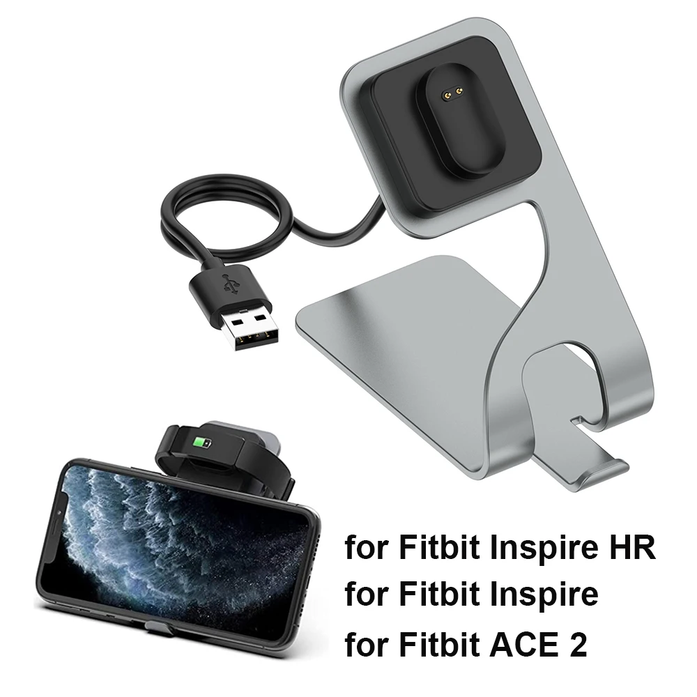 

Зарядная док-станция для Fitbit Inspire HR/Fitbit Inspire/Fitbit Ace 2, умные часы, алюминиевая Магнитная Зарядная база, базовая станция