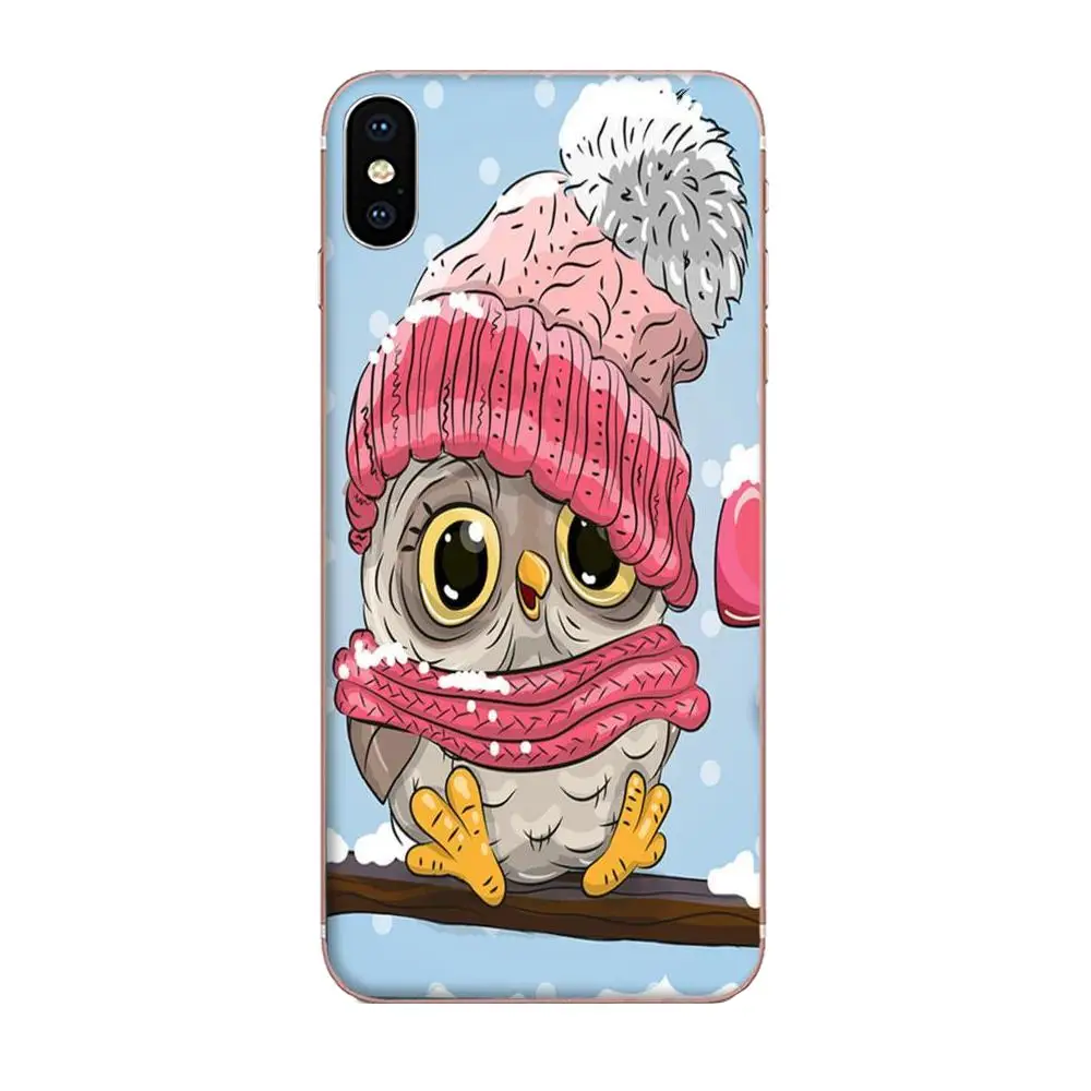 Мягкий прозрачный чехол с рисунком совы для Huawei Honor 4C 5A 5C 5X 6 6A 6X 7 7A 7C 7X 8 8C 8S 9 10 10i 20 20i