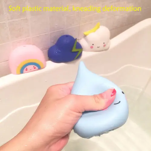 Juguetes de ba&ntilde;o para beb&eacute;, herramienta de pulverizaci&oacute;n de agua, juguetes flotantes para ducha de nubes, Educativo Para edades tempranas-5