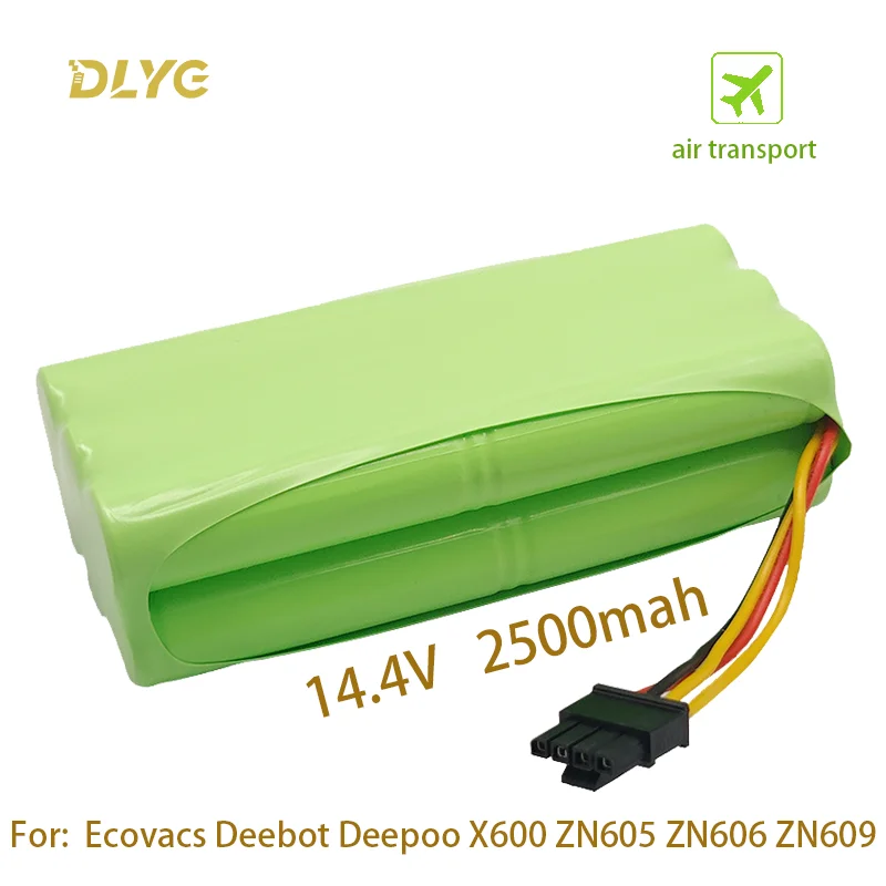 

14.4 V Ni-Mh 2500mAh battery for Cobos Deebot Deepoo X600 ZN605 ZN606 ZN609 Midea Redmond staubsauger power battery accessories