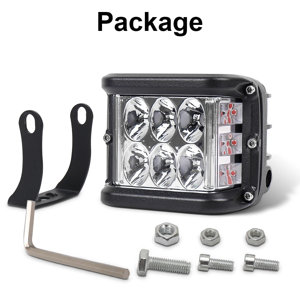 Красный цвет мигающий светильник s 30 Вт светодиодный куб с боковым стрелком для