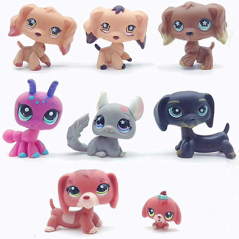 

Rare Pet Shop Toy Standing Short Hair Kitten Dog Red Ant Mouse Shepherd Spaniel Original Collection Drawing Rare Kids Toys Gift