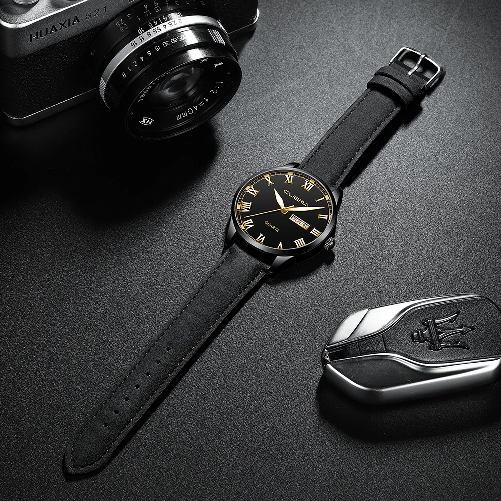 Часы CUENA Мужские кварцевые в стиле милитари деловые аналоговые армейские