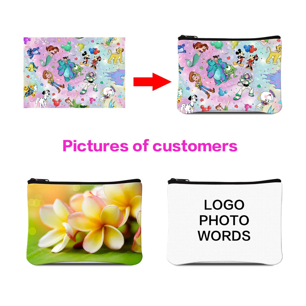 Оптовая продажа дизайн вашего логотипа изображение на кошельках изготовление