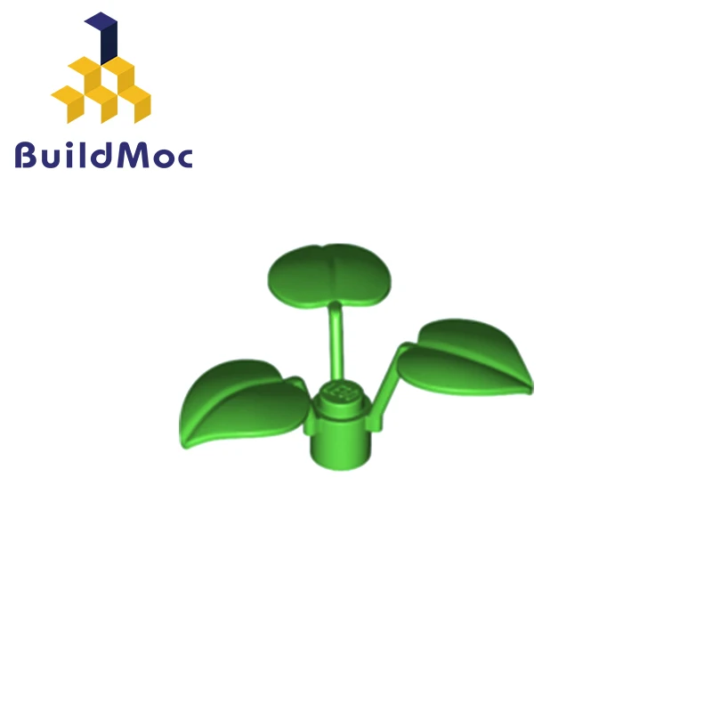 

BuildMOC Compatible Assembles Particles 6255 Broadleaf clover-lucky grass Building Blocks Parts DIY LOGO Educational gift Toys
