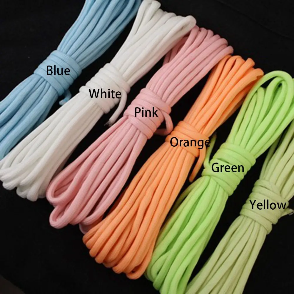 Meters Hot 7Strands Paracord Cords 6 colors 550LB Survival Paracord Lanyard Ropes Camp Glow Paracords Luminous Rope images - 6