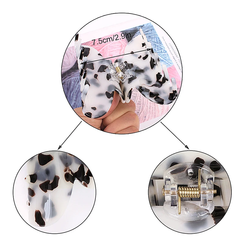 1 шт. заколка для волос из целлюлозы и ацетата| |