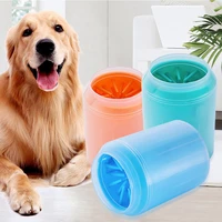 dog paw cleaner cup soft silicone combs portable outdoor pet towel foot washer paw clean brush quickly wash foot cleaning bucket