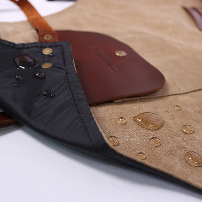 Акция! Парикмахерский фартук для мужчин женщин вощеный брезентовый парикмахеров