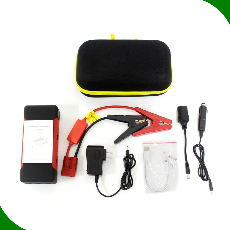 Portable vehicles jump starter 24000 mah battery power bank auto emergency tools 12 volt jump starter with case