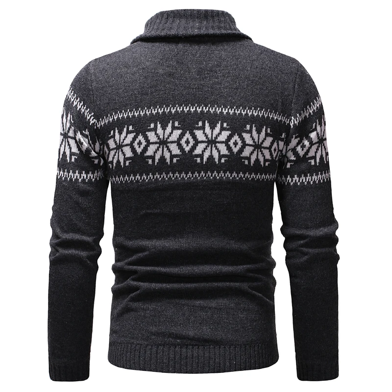 Мужской трикотажный свитер CYSINCOS Повседневный пуловер с v образным вырезом и