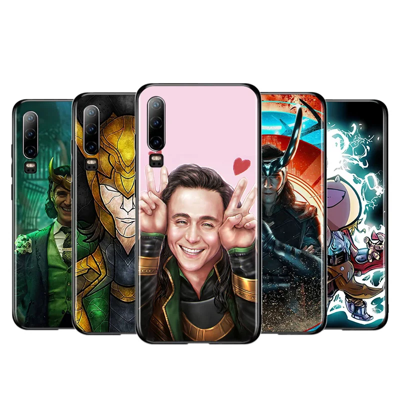 

Marvel Loki Thor Silicone Cover For Huawei P40 P30 P20 Pro P10 P9 P8 Lite E Plus 2019 2017 5G Black Soft Phone Case