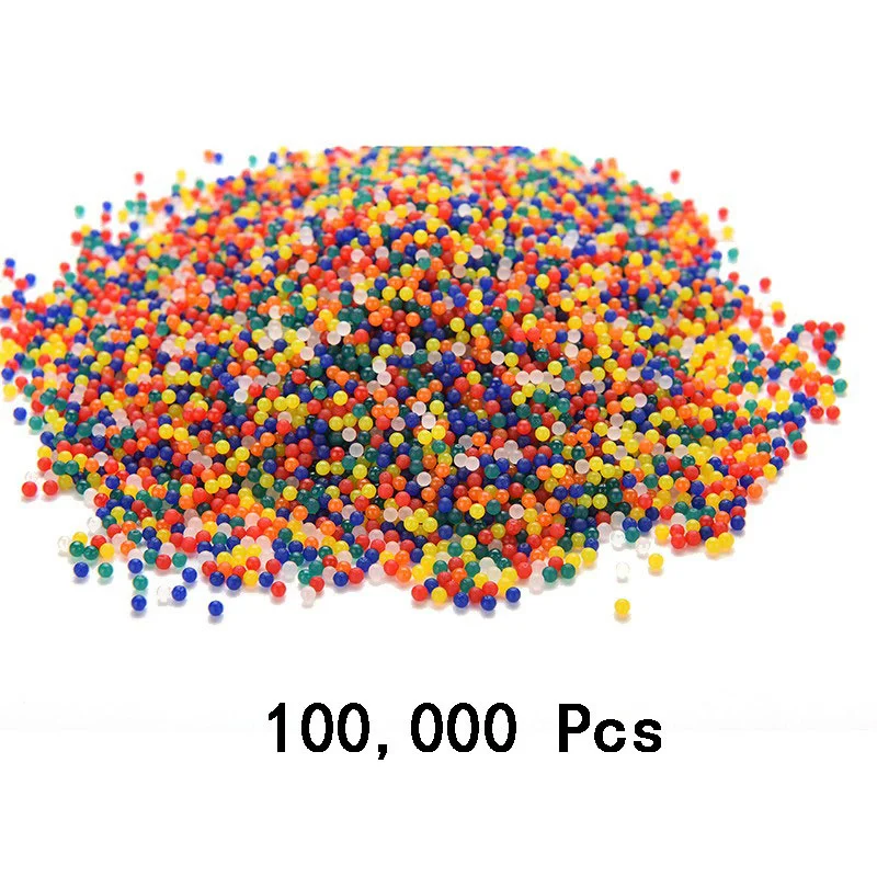 Пистолет для пейнтбола с гибким кристаллом 100000 шт. цветные аксессуары