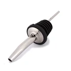 2 шт Горячая нержавеющая сталь Вино оливковое масло Pourer Диспенсер со стеклянным носиком бутылка Pourer черный HQ