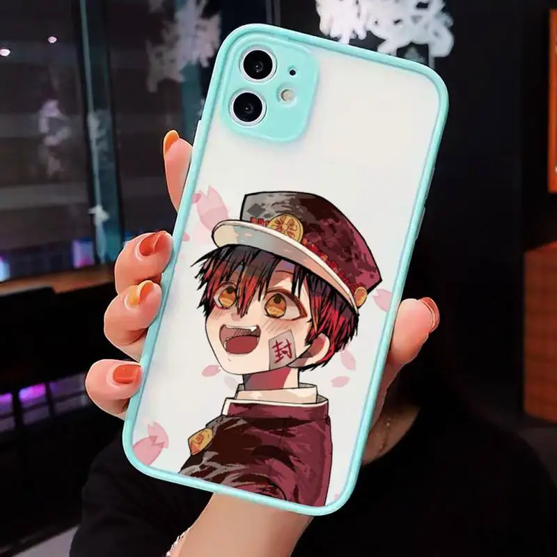 

Ground-bound boy Hanako-kun Phone Cases matte transparent For iphone 7 8 11 12 plus mini x xs xr pro max luxury brand cover