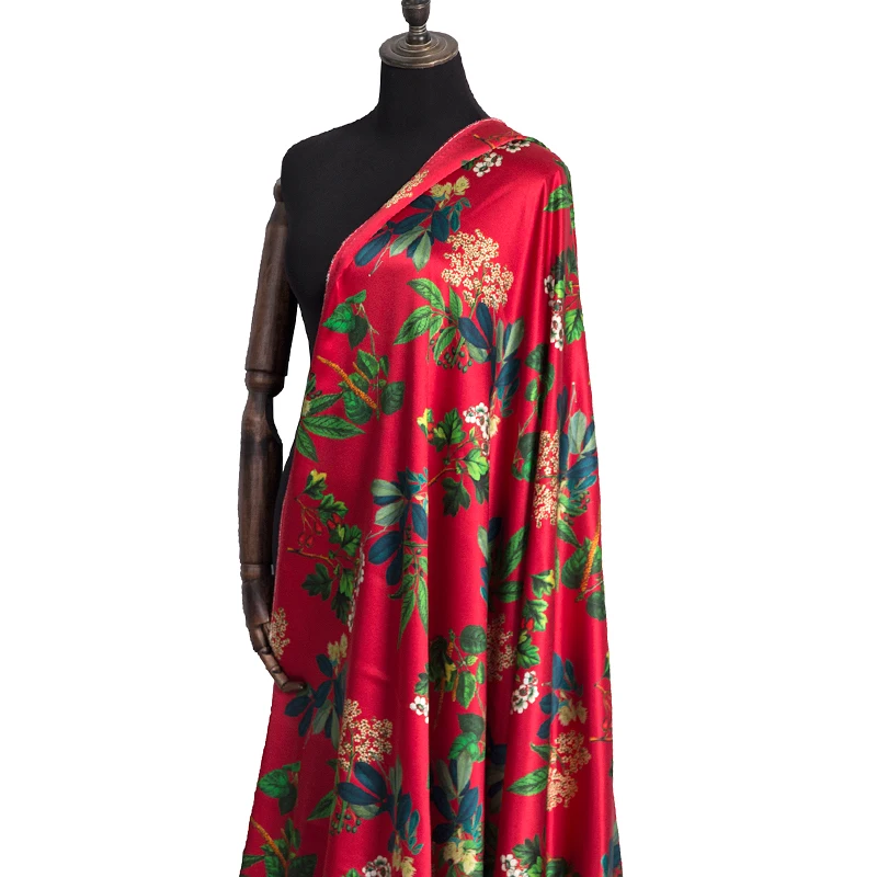 

Chaohua Liren Heavy Wide Silk Cloth Handmade DIY Dress Suit Silk Garment Fabric Mulberry Silk