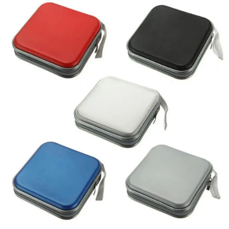 

Portable 40pcs Disc CD DVD Wallet Storage Organizer Case Boxes Holder CD Sleeve Hard Bag Album Box Cases with Zipper