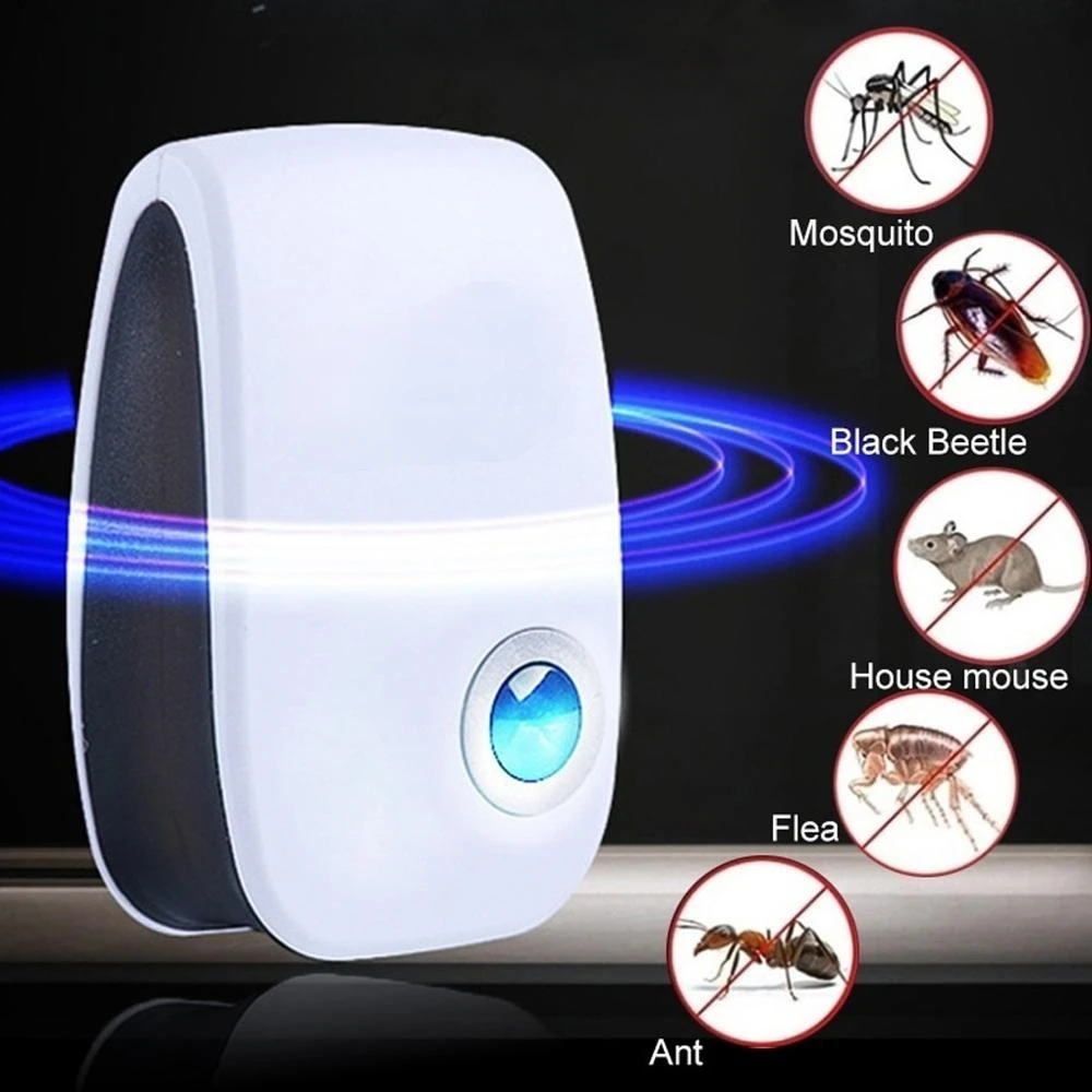 

1Pcs Pest Reject Ultrasound Mouse Cockroach Repeller Device Insect Rats Spiders Mosquito Killer Pest Control Household Pest