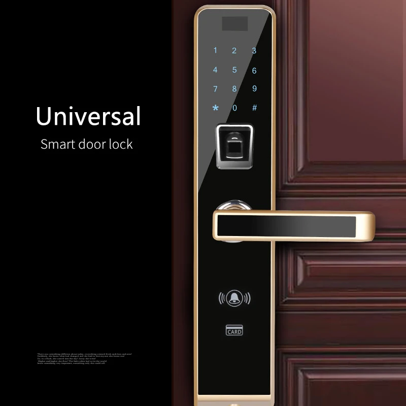 Смарт-Полупроводниковый замок со сканером отпечатков пальцев пароль карта