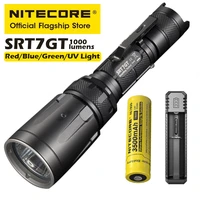 nitecore srt7gt tactical flashlight smart selector ring outdoor led strong bright 1000 lumen rescue search torch lithium battery