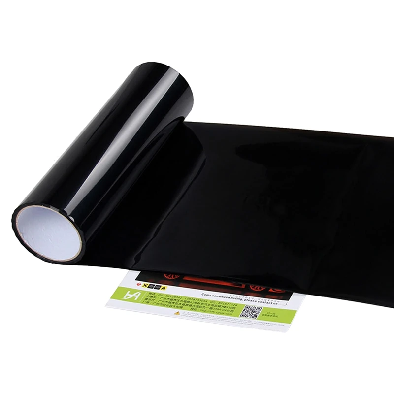 

30x150 см черный DIY тонирование автомобилей туман задний фонарь фары для автомобиля винил плёнки обёрточная бумага простыни
