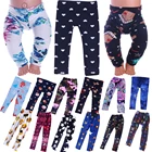 17 узоров, леггинсы для кукол обтягивающие штаны для 18-дюймовых кукол, игрушка для девочек 43 см, одежда для новорожденных, аксессуары нашего поколения