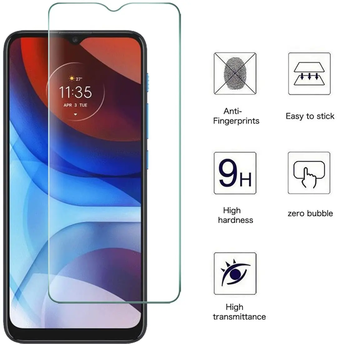 Закаленное стекло HD для Motorola Moto E7i Power E7 Plus E7Plus защита экрана прозрачное без