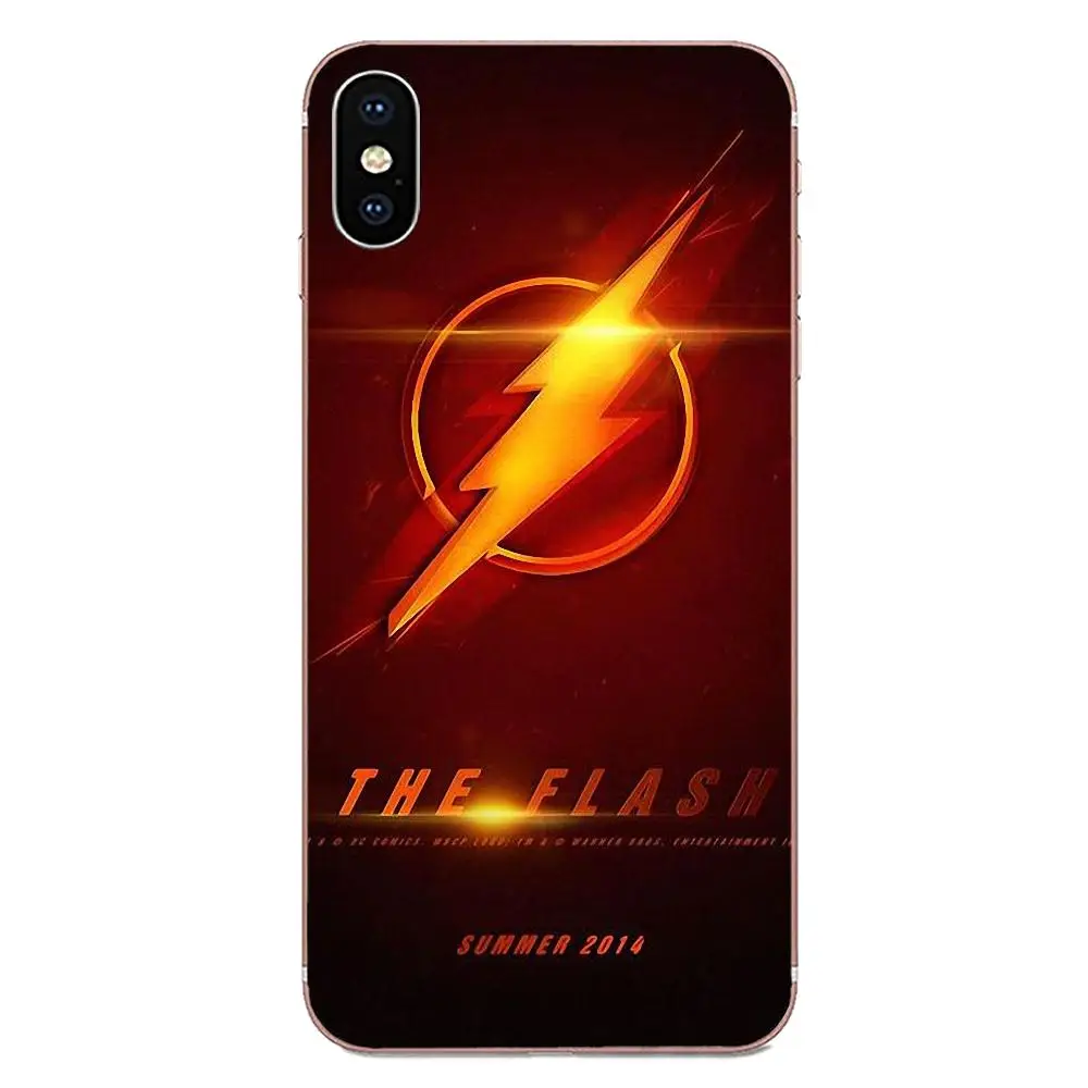 For Apple iPhone 4 4S 5 5C 5S SE SE2 6 6S 7 8 11 Plus Pro X XS Max XR TPU Shell The Flash Tv Show Logo Barry Allen Super Heroes | Мобильные