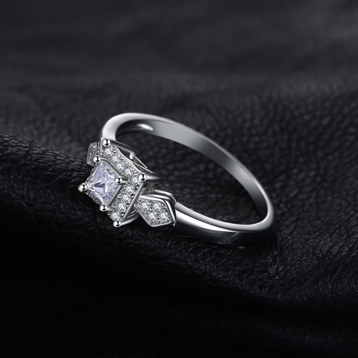 Jewelrypalace изысканный 0.4ct принцесса вырезать кубического циркония свадебные Юбилей