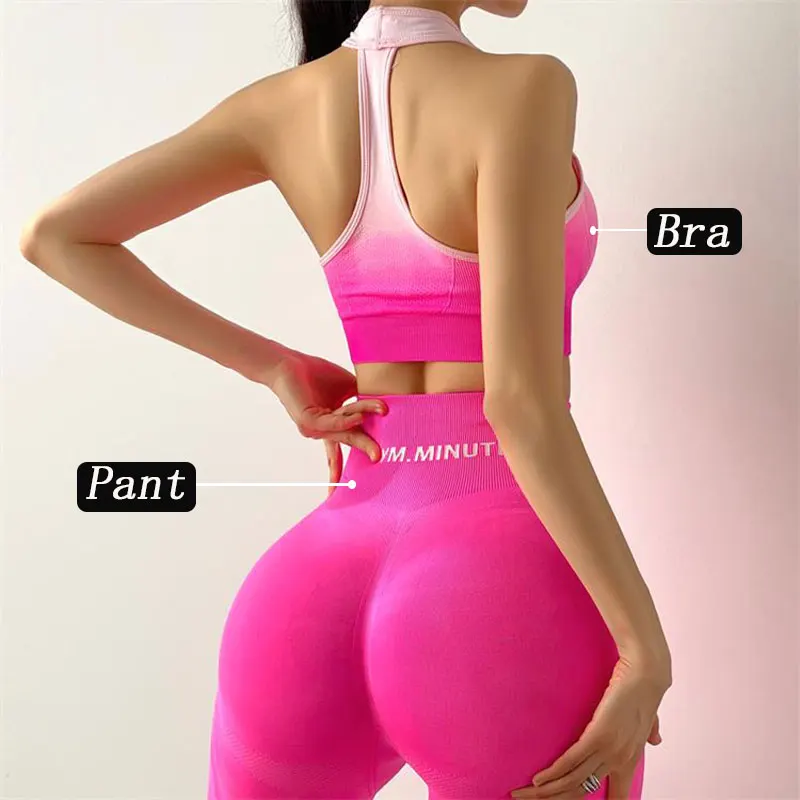 

Комплект Спортивный Женский, с высокой талией, бесшовный