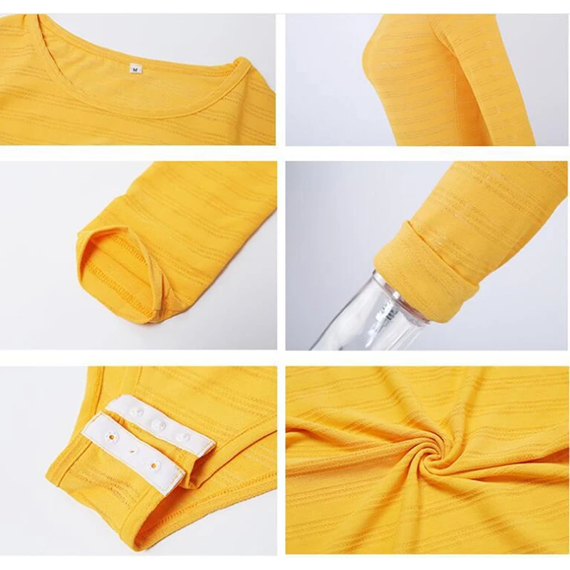 

Women Hollow Out Bodysuit 2020 Spring Autumn Ladies O-Neck Solid Color Sexy Bodysuits Sexy Long Sleeve Slim Rompers