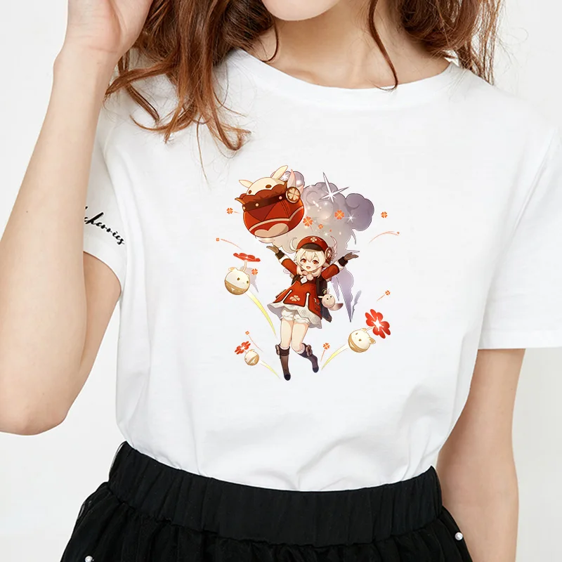 Genshin ударный патч теплопередача для одежды мультфильм наклейка на футболку