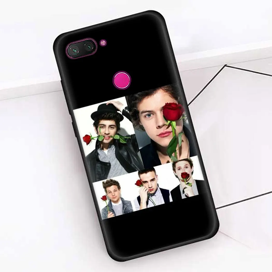 Soft silicone Cover for Redmi Note 5 6 7 8 Pro 5A 8T Prime 4X K30 Poco X2 Black Phone Case One Direction | Мобильные телефоны и