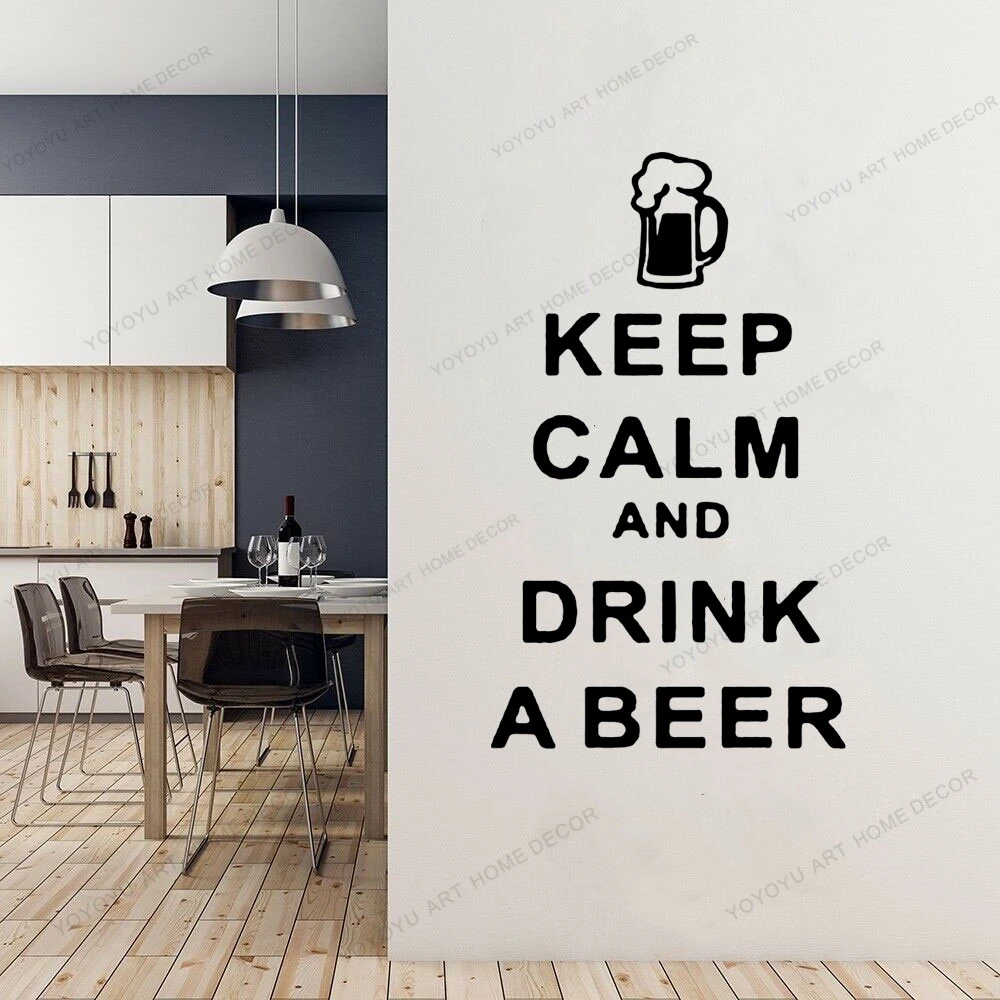 

Wine Cup Quote Removable Bar Decoration Garage Pub Club Wall Sticker Kitchen Room Decal Decor Home Decoration Posters cx1963